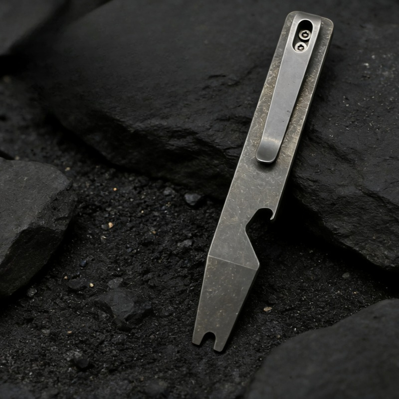 Titanium Pry Bar - Titanium Pry Bar EDC Multi Tool