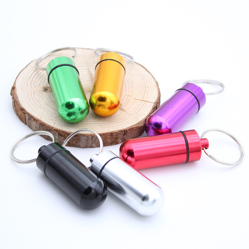 1/5PCS Aluminum Mini Pill Box  - đánh giá và giá Edc Pill Carry