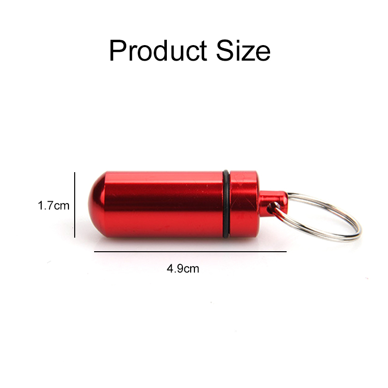 1/5PCS Aluminum Mini Pill Box  - đánh giá và giá Edc Pill Carry