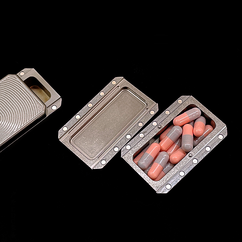 Mới TC4 TITAN Y Hộp Đựng Thuốc - đánh giá và giá Edc Pill Carry