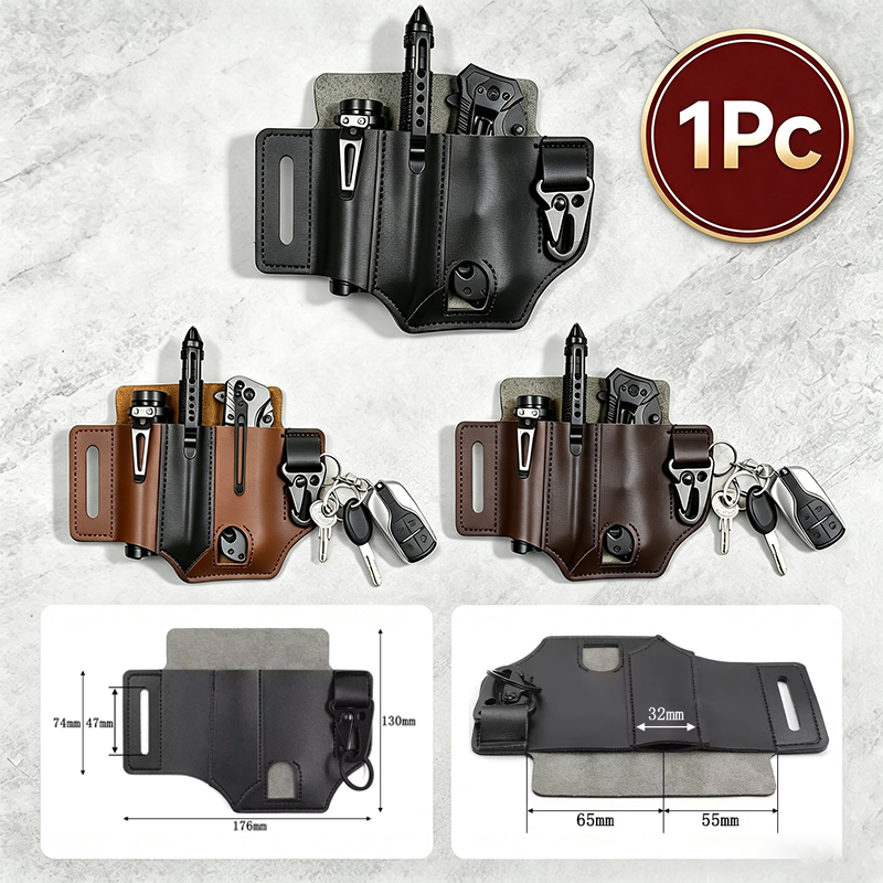 EDC PU Leather Tool Pouch Mult - đánh giá và giá Edc Carry Belt Leather