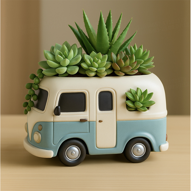 3D Vintage Bus Car Succulent P - đánh giá và giá Edc Carry Pen