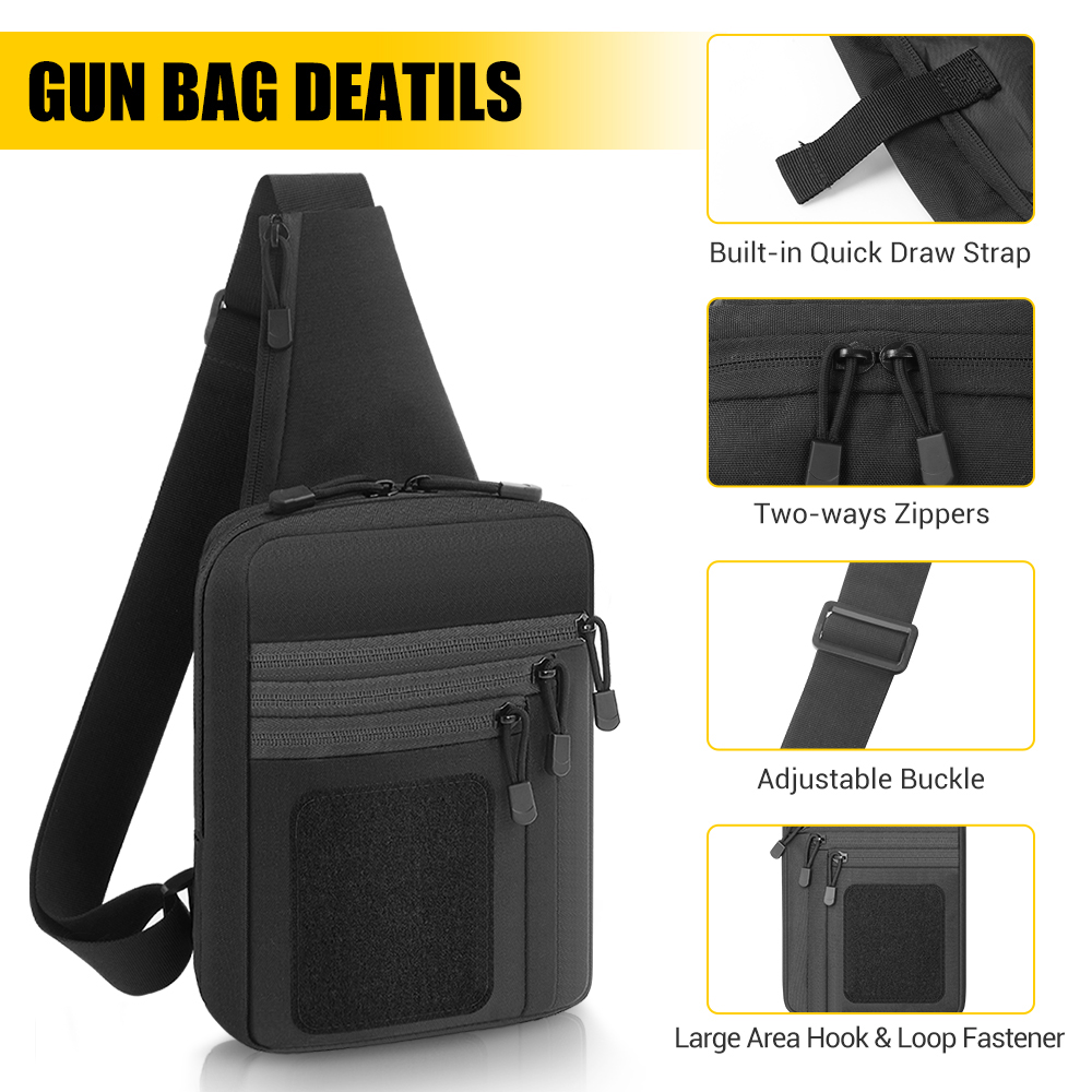 Tactical Pistol Gun Bag Concea - đánh giá và giá Edc Carry Gun