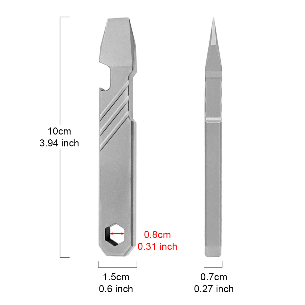 Titanium EDC Pry Bar Tool – 4” - đánh giá và giá Titanium Pry Bar