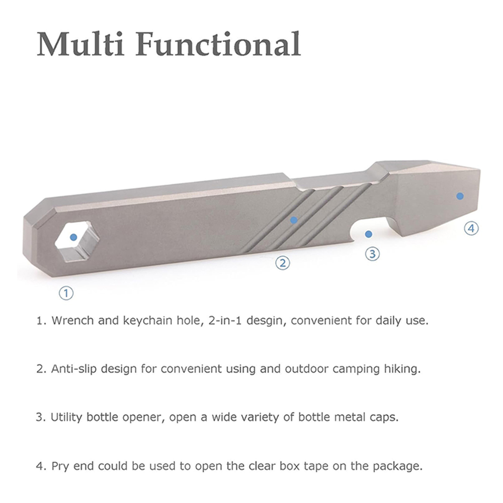 Titanium EDC Pry Bar Tool – 4” - đánh giá và giá Titanium Pry Bar