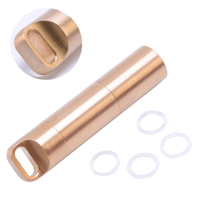 Không thấm nước Brass Kín Kín  - đánh giá và giá Pill Fob Capsule