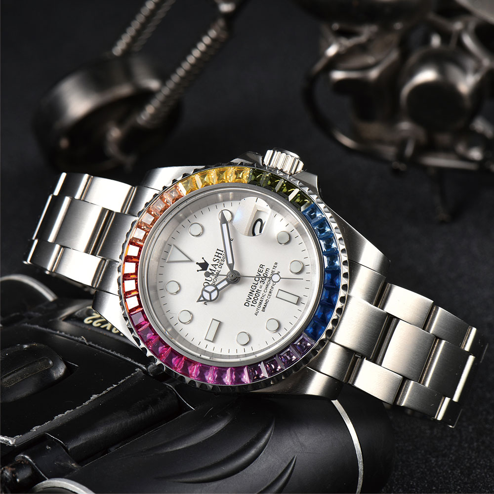 40mm Luxury Diving Men's Watch - đánh giá và giá Watch Winder Compact