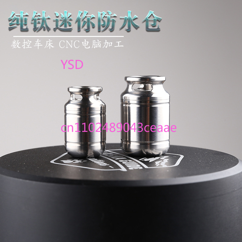 Mini Titanium Waterproof Pill  - đánh giá và giá Edc Pill Carry