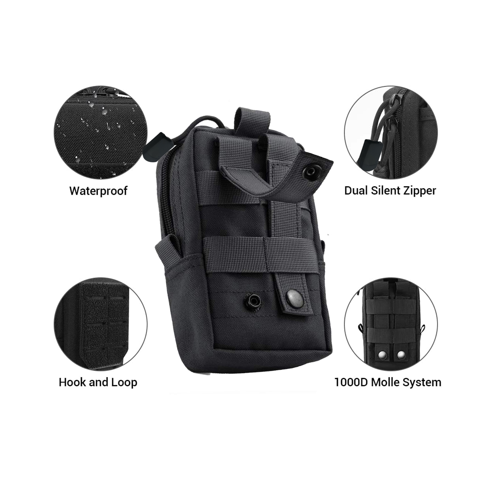 Tactical Molle Pouch Waist Bag - đánh giá và giá Edc Deep Carry