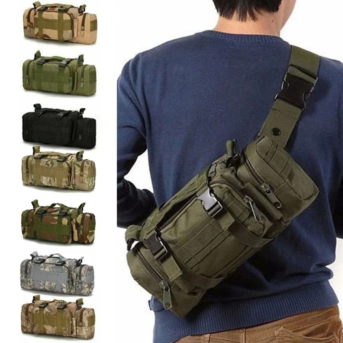 Duffel Waist Bag Molle Waterpr - đánh giá và giá Edc Carry Fanny Pack