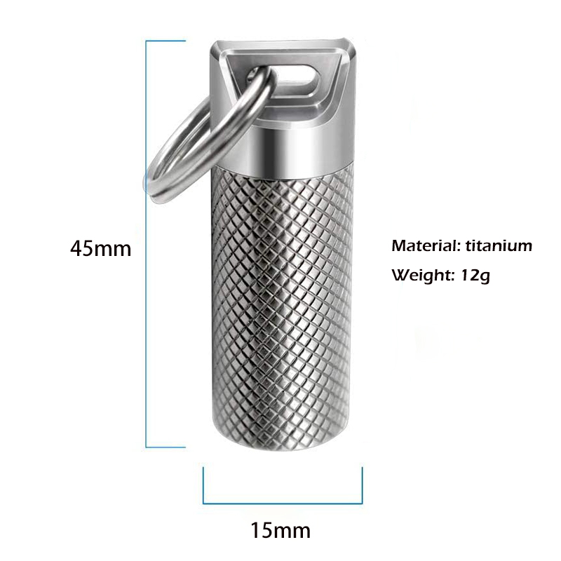 Titanium Alloy Mini Waterproof - đánh giá và giá Edc Pill Carry
