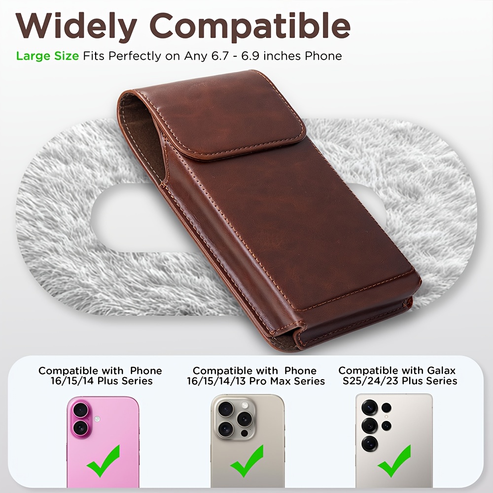 Men's Premium Faux Leather Pho - đánh giá và giá Edc Carry Belt Leather