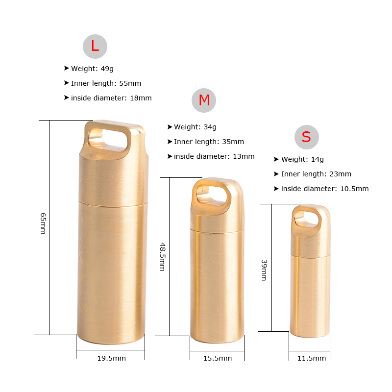 Brass Kín Kín Nước Lưu Trữ Con - đánh giá và giá Pill Fob Capsule