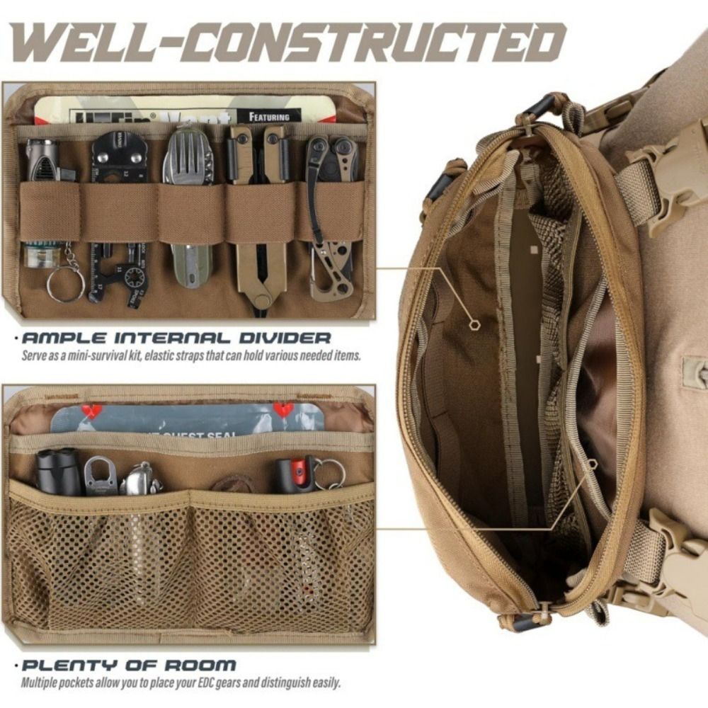 Fashion 1000D Nylon Men Chest  - đánh giá và giá Edc Deep Carry