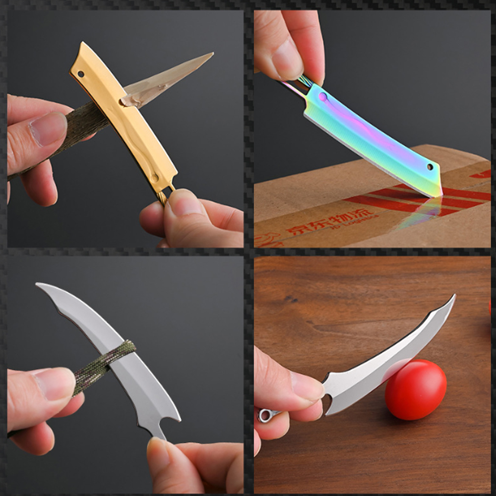 Titanium Mini Knife - Portable - đánh giá và giá Edc Carry Pocket Knife