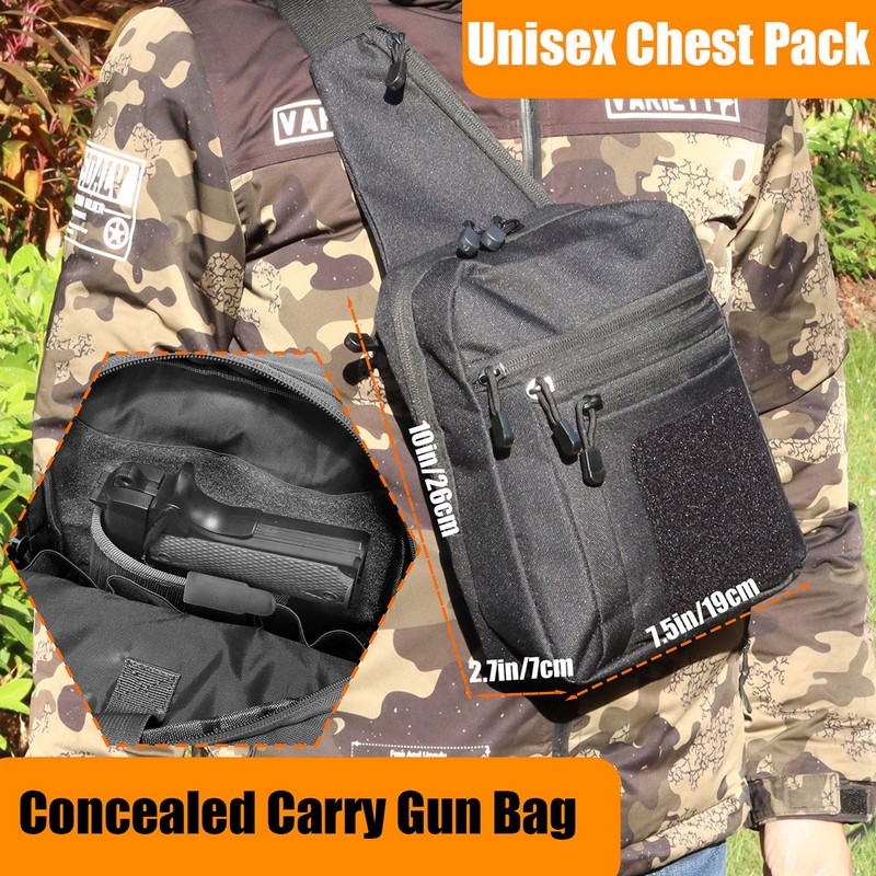 New Tactical Chest Bag Pistol  - đánh giá và giá Edc Carry Backpack
