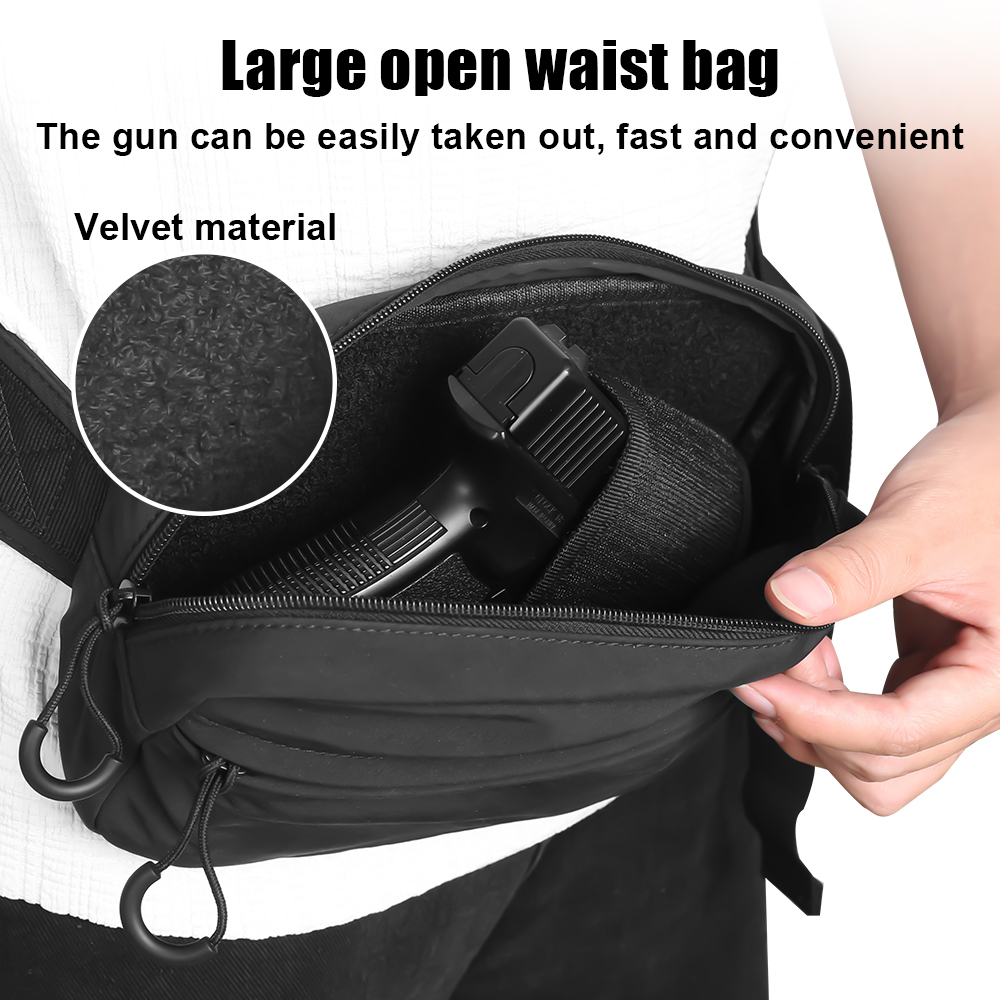 Tactical Crossbody Bag Pistol  - đánh giá và giá Edc Concealed Carry Fanny Pack