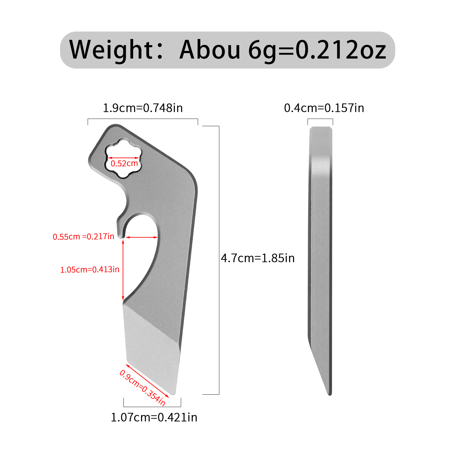 Titanium Alloy EDC Multitool P - đánh giá và giá Titanium Pry Bar