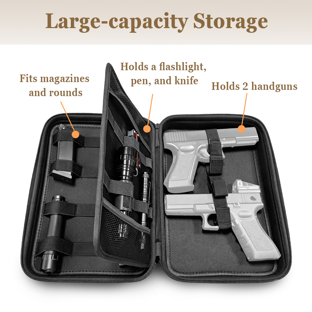 Tactical Pistol Gun Case Dual  - đánh giá và giá Edc Carry Gun
