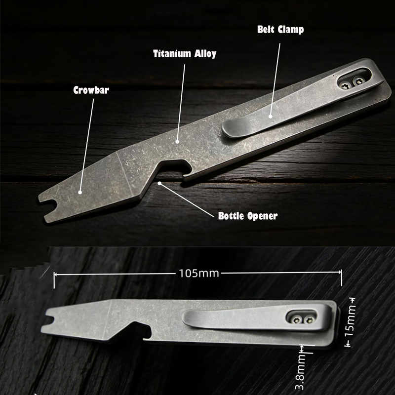 10.5CM TC4 Titanium Alloy Pry  - đánh giá và giá Titanium Pry Bar