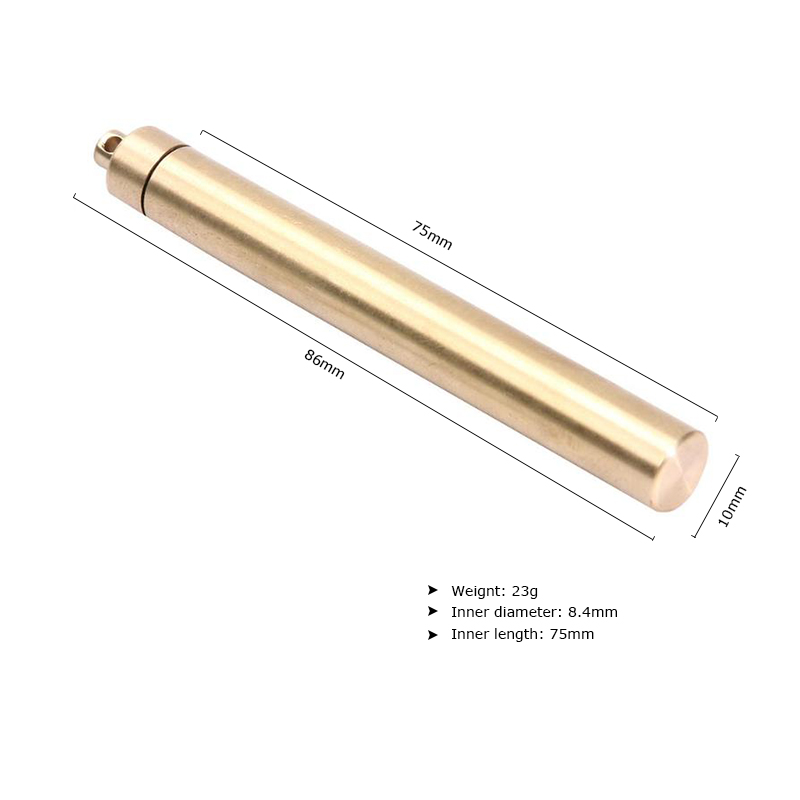 Brass Kín Kín Nước Lưu Trữ Con - đánh giá và giá Pill Fob Capsule