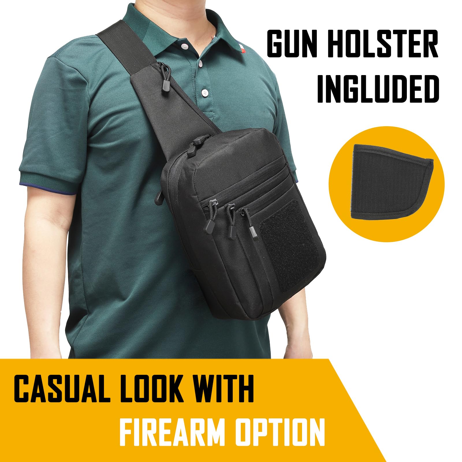 Concealed Carry Crossbody Bag  - đánh giá và giá Edc Deep Carry